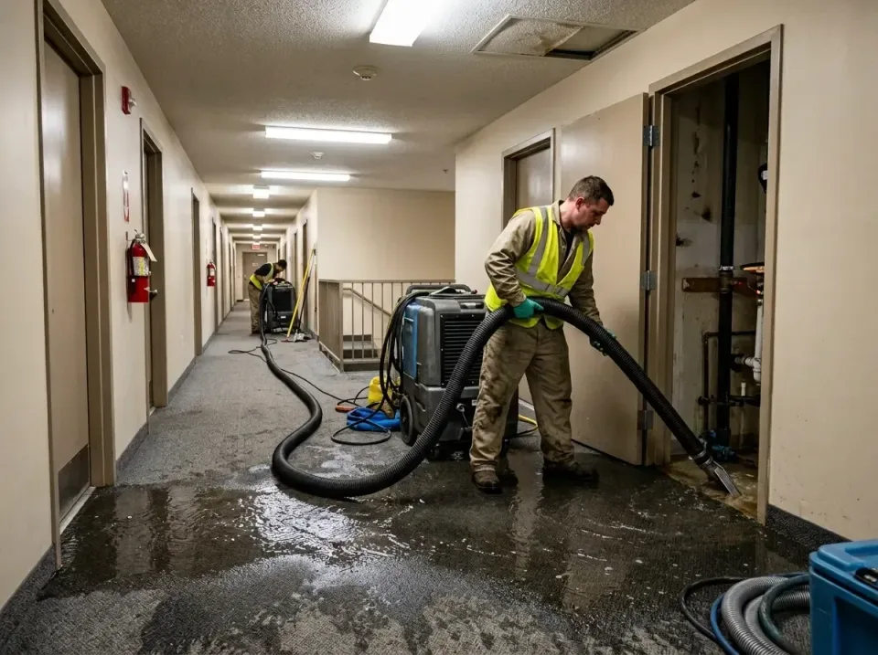 multi-unit-apartment-hallway-f-005 — frequently asked questions, Emergency Burst Pipe Water Extraction & Removal in Port Lud…